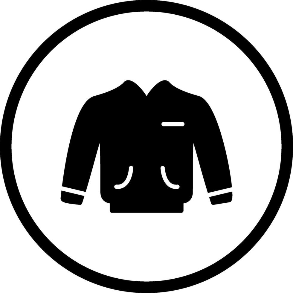 icono de vector de chaqueta