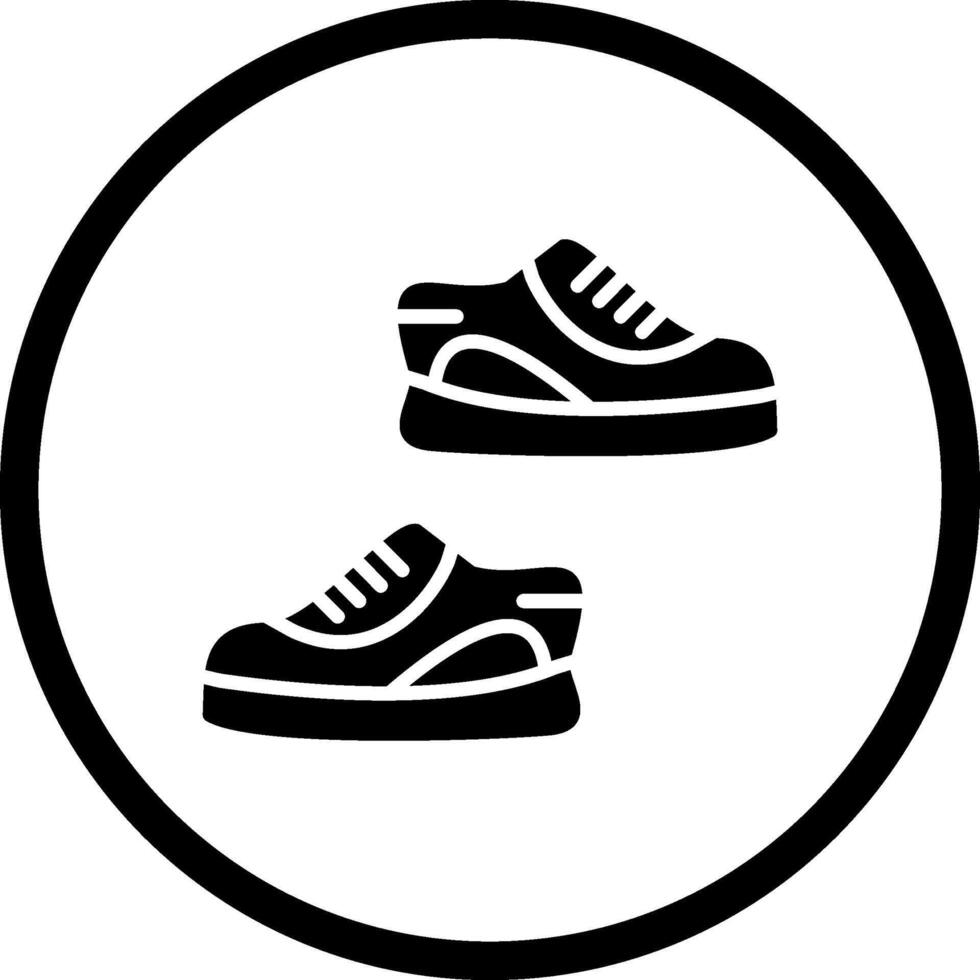 icono de vector de zapatillas