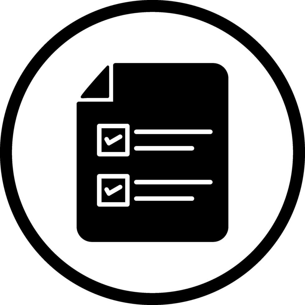 Filling Ballot Paper Vector Icon