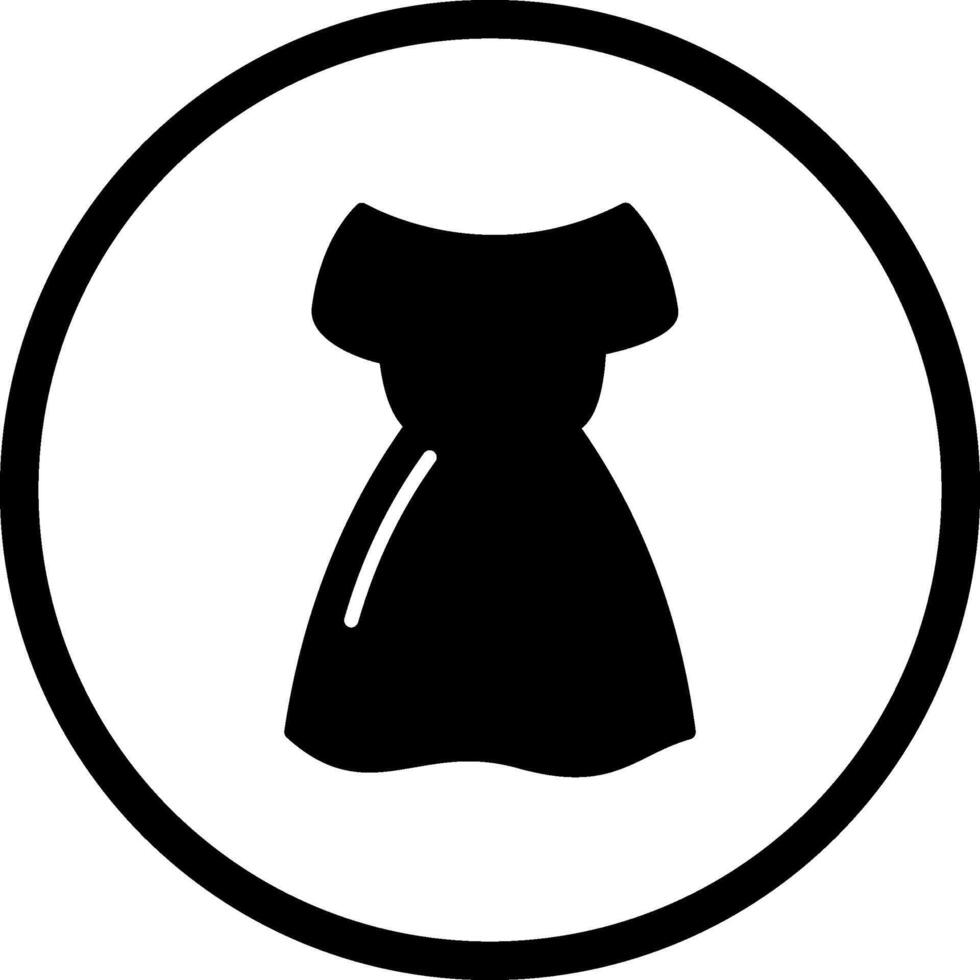 icono de vector de vestido de fiesta