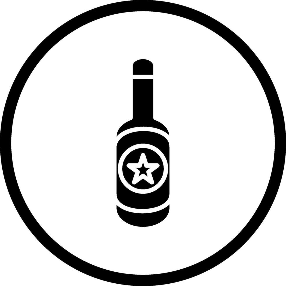 cerveza botella yo vector icono