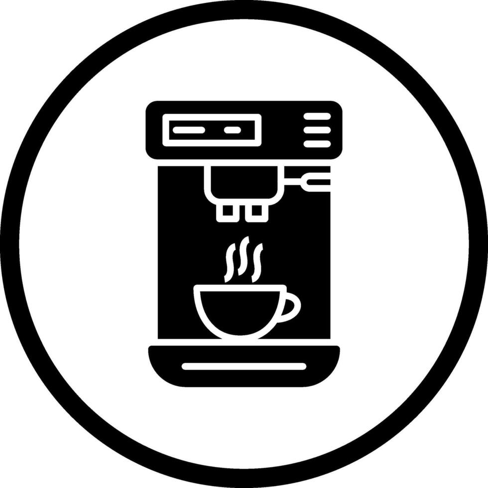 café máquina yo vector icono