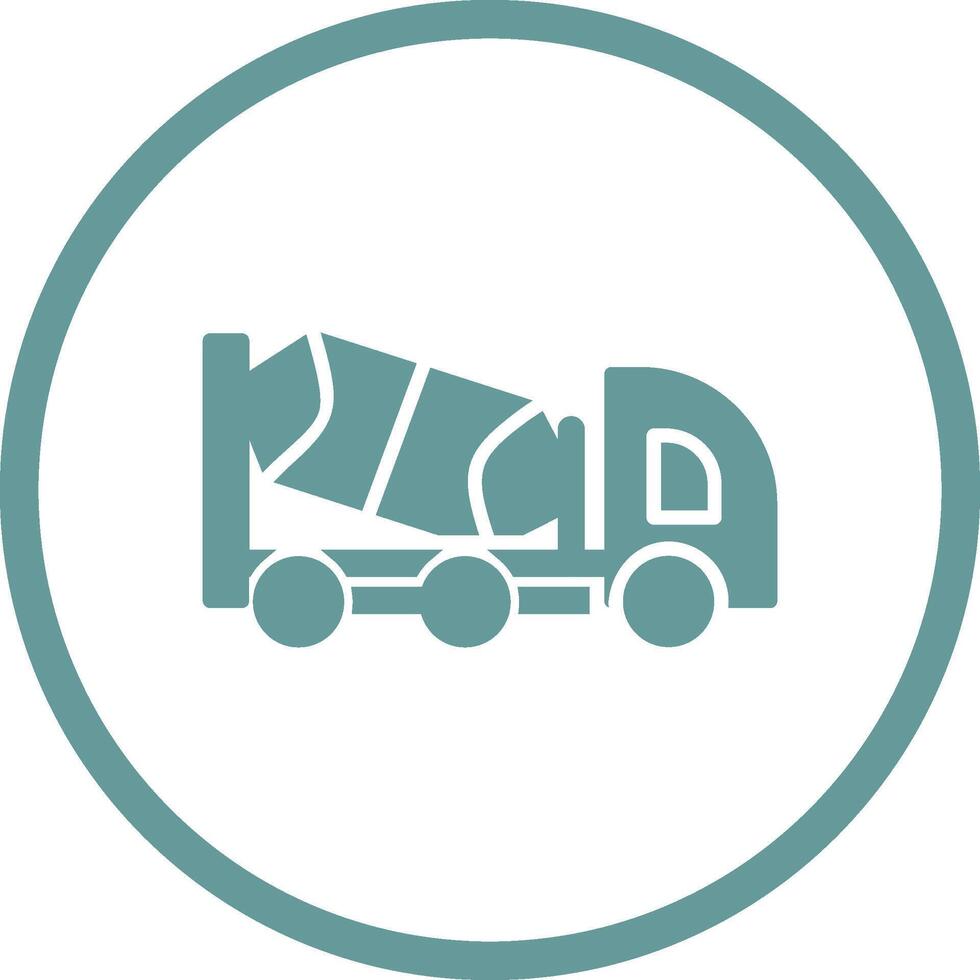 Cement Truck Vector Icon