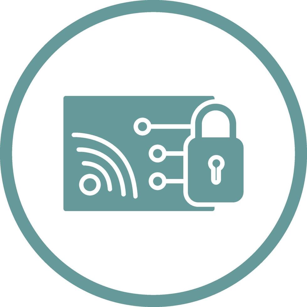 Protected WiFi Vector Icon
