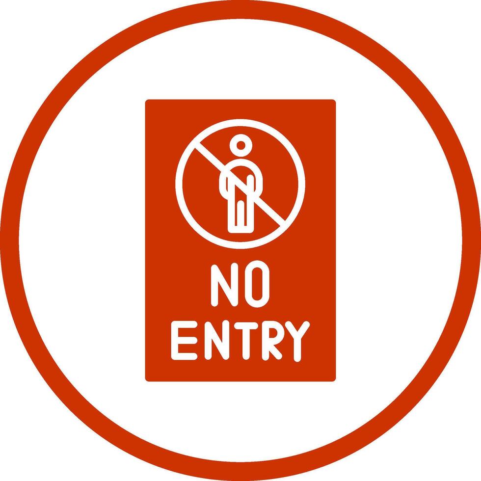 No Entry Sign Vector Icon