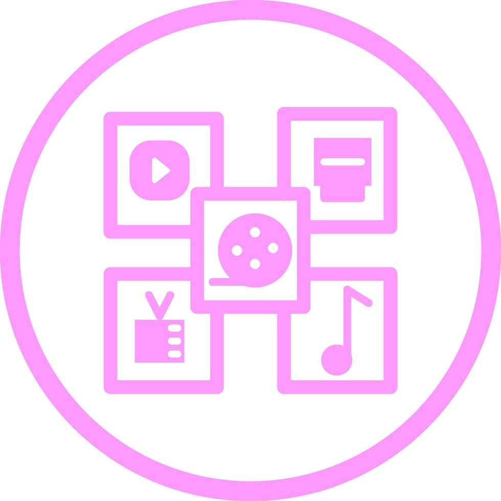 Multimedia Vector Icon