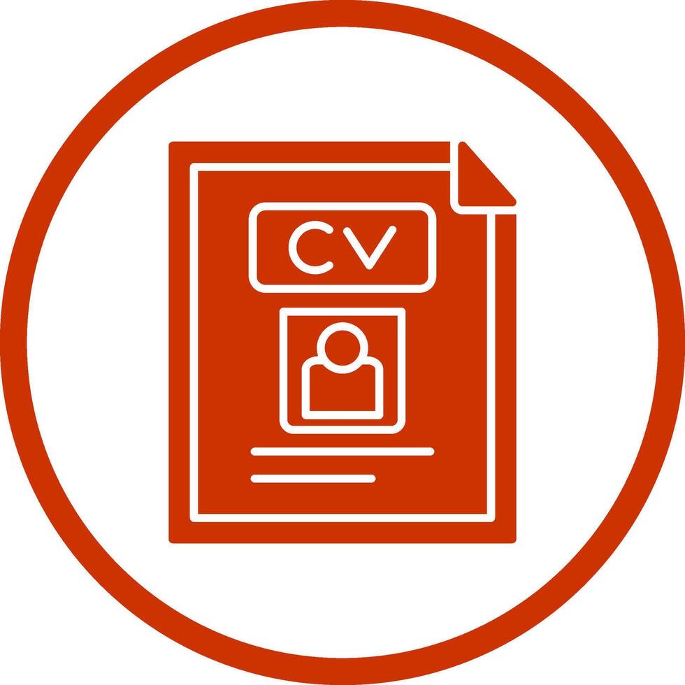 CV Vector Icon