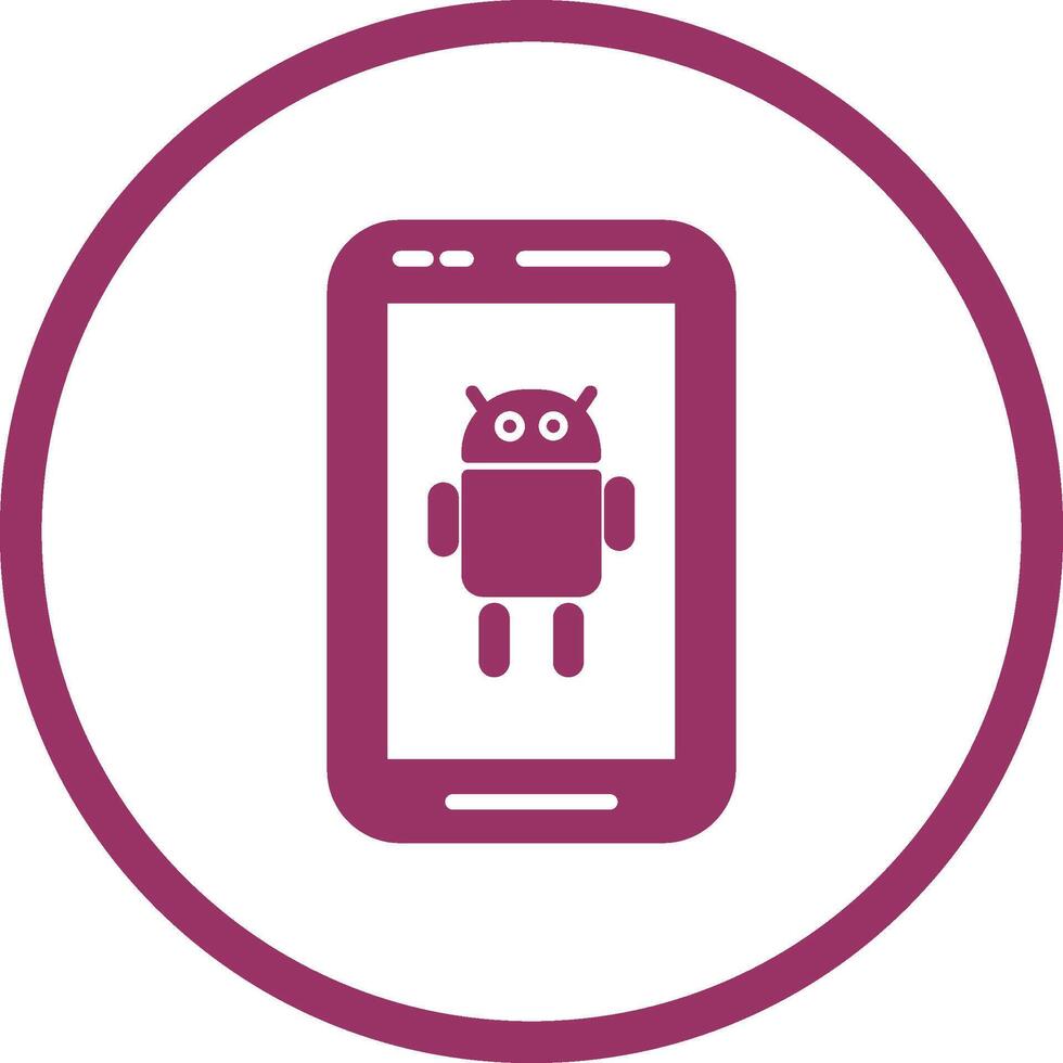 icono de vector de Android