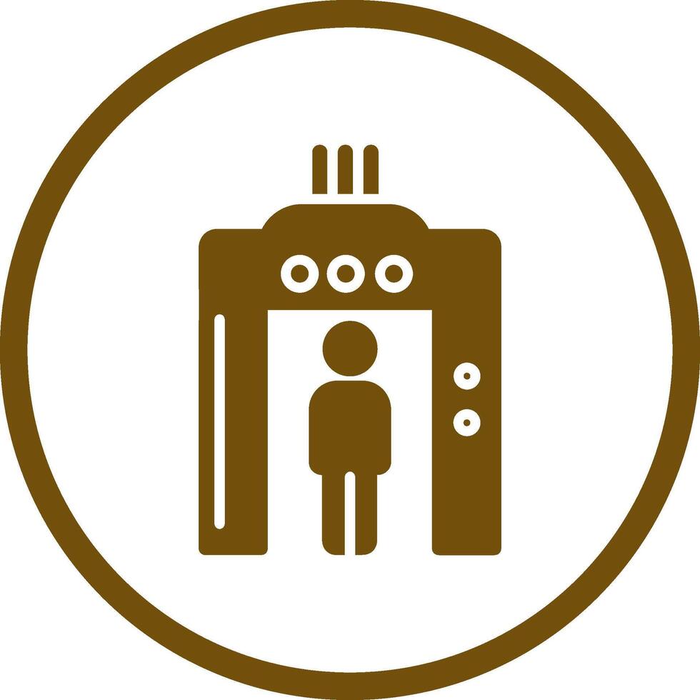 icono de vector de seguridad del aeropuerto