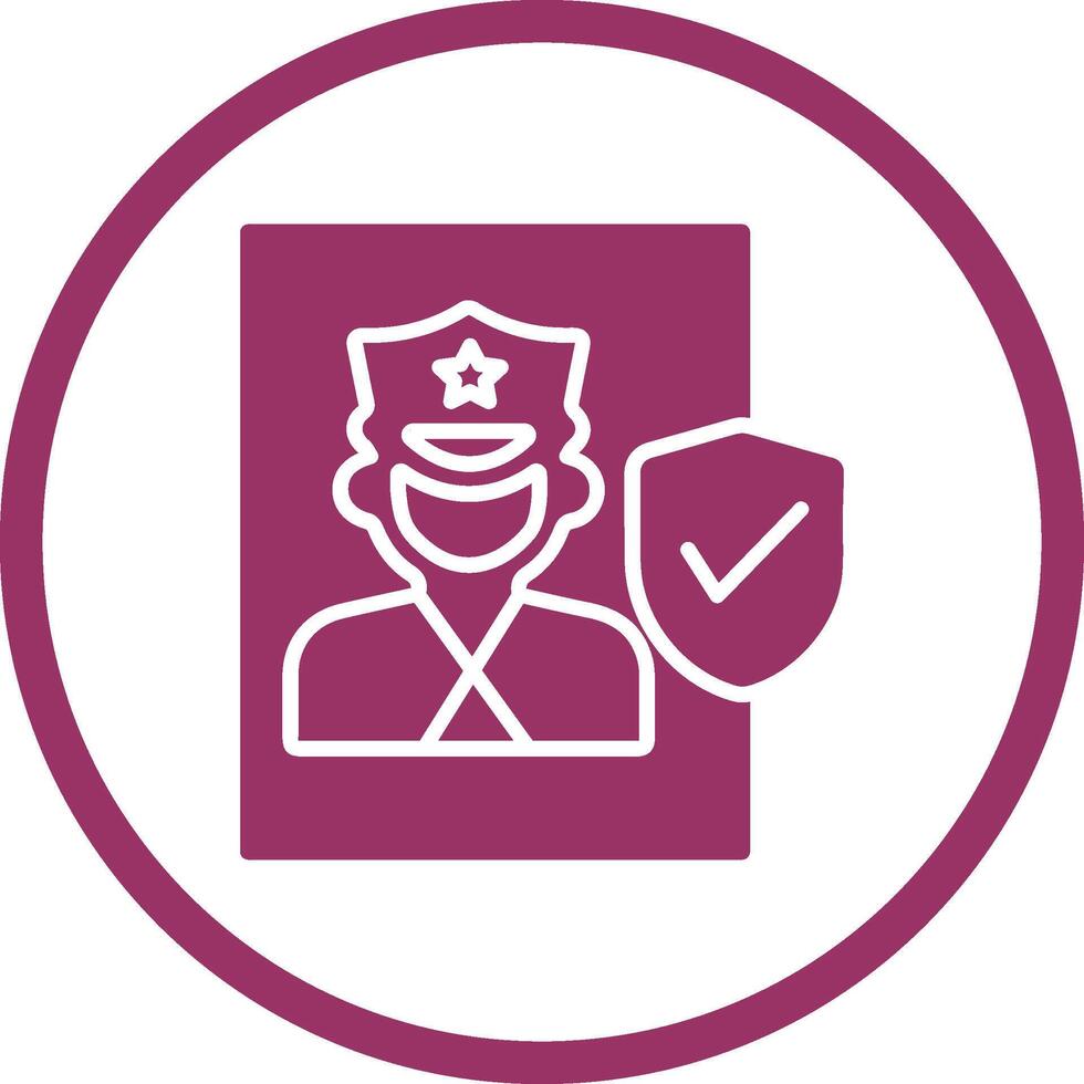 Cinema Security Guard Vector Icon