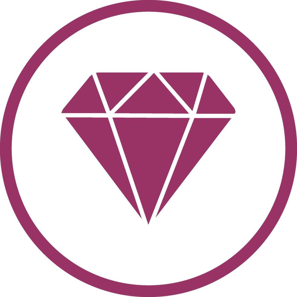 icono de vector de diamante