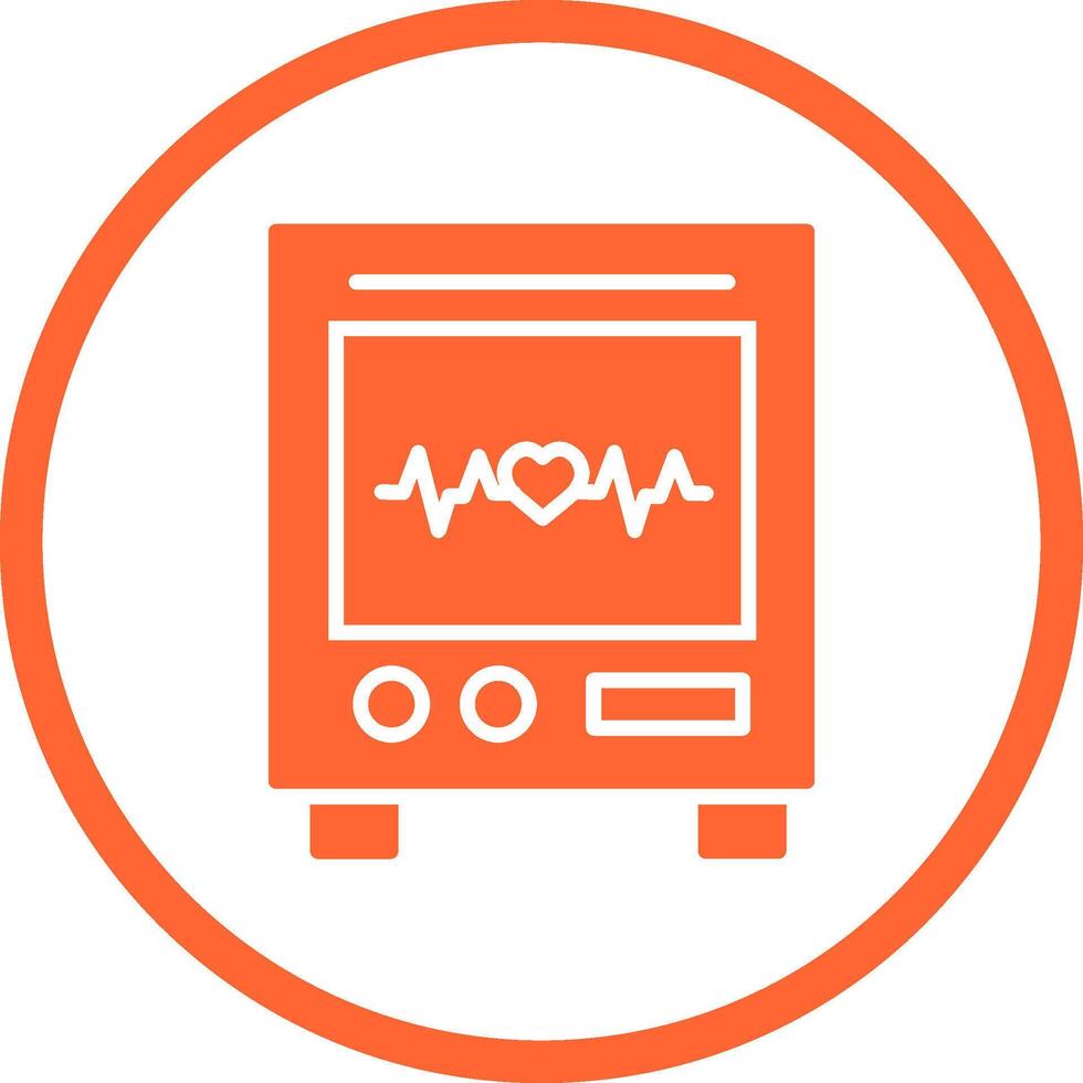 Heart Rate Machine Vector Icon