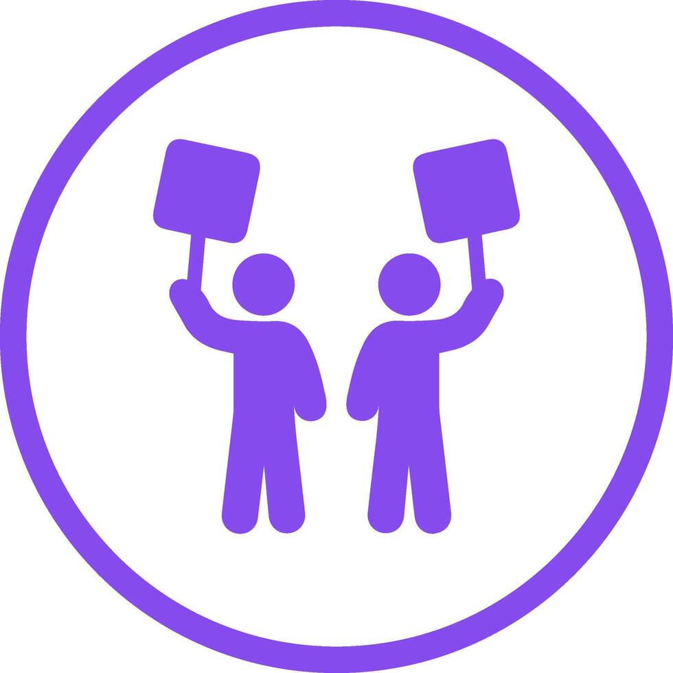 Demonstrator Vector Icon