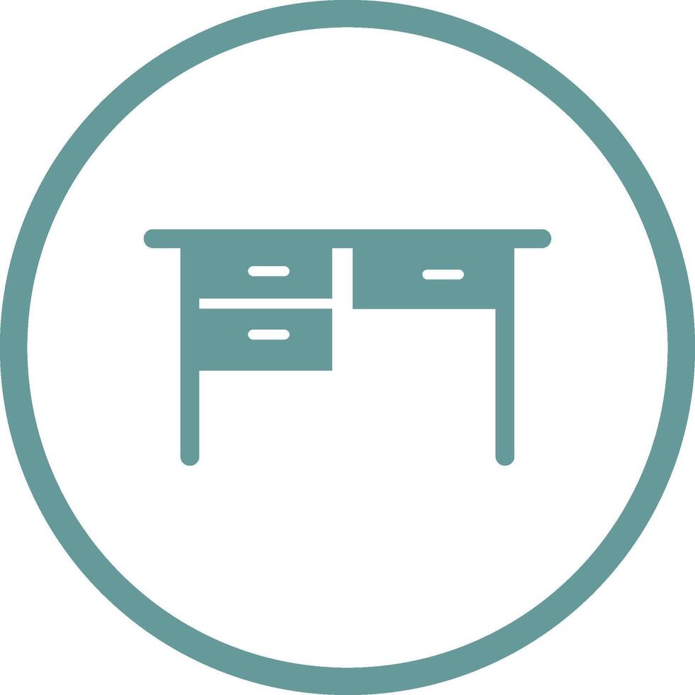 Table with Drawers II Vector Icon