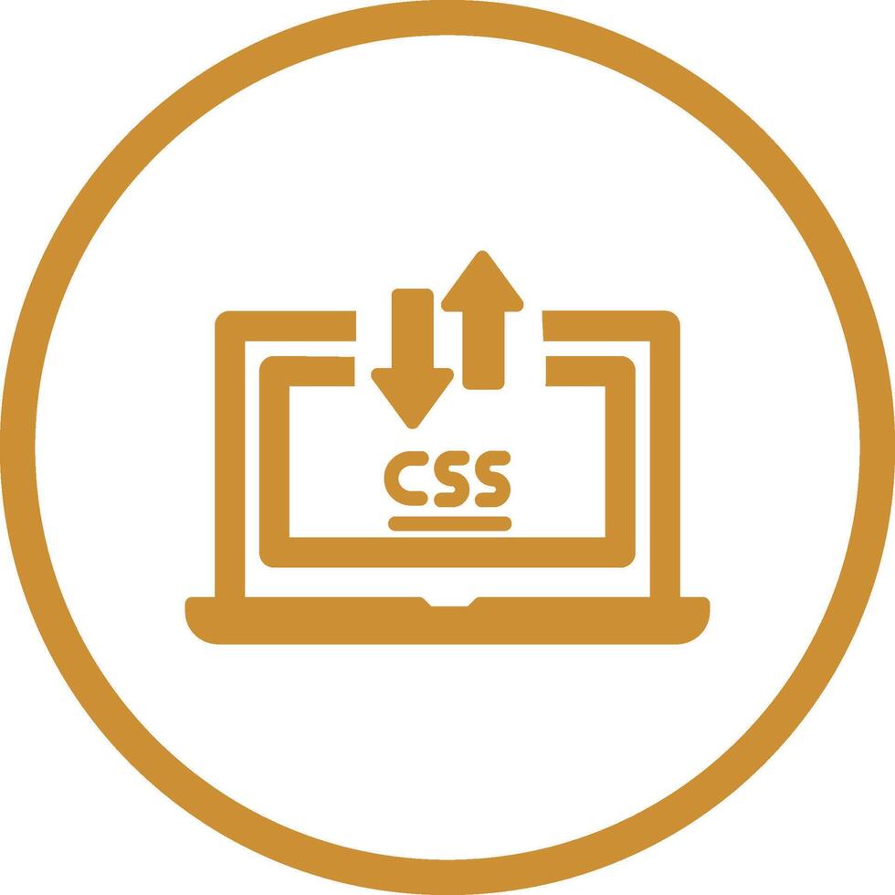 CSS Laptop Vector Icon 41106537 Vector Art at Vecteezy