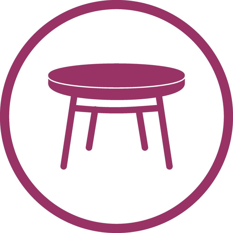 Small Table Vector Icon