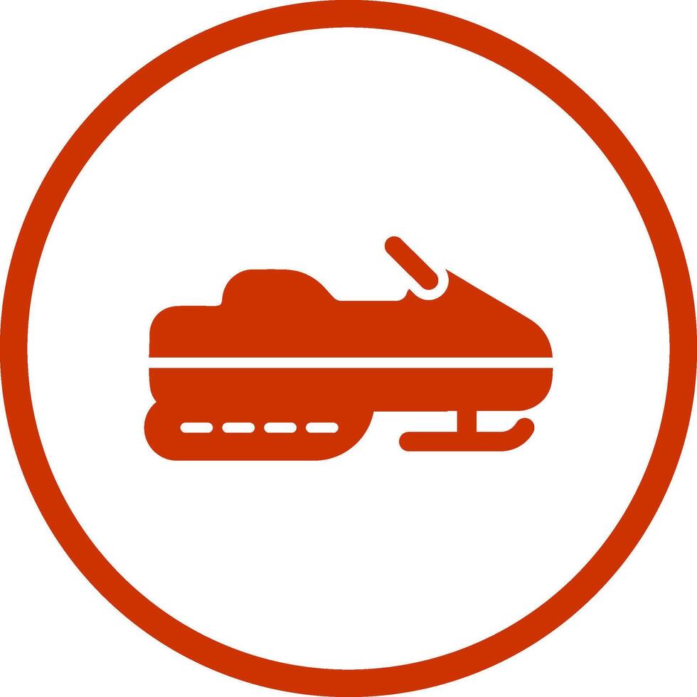 Snowmobile Vector Icon