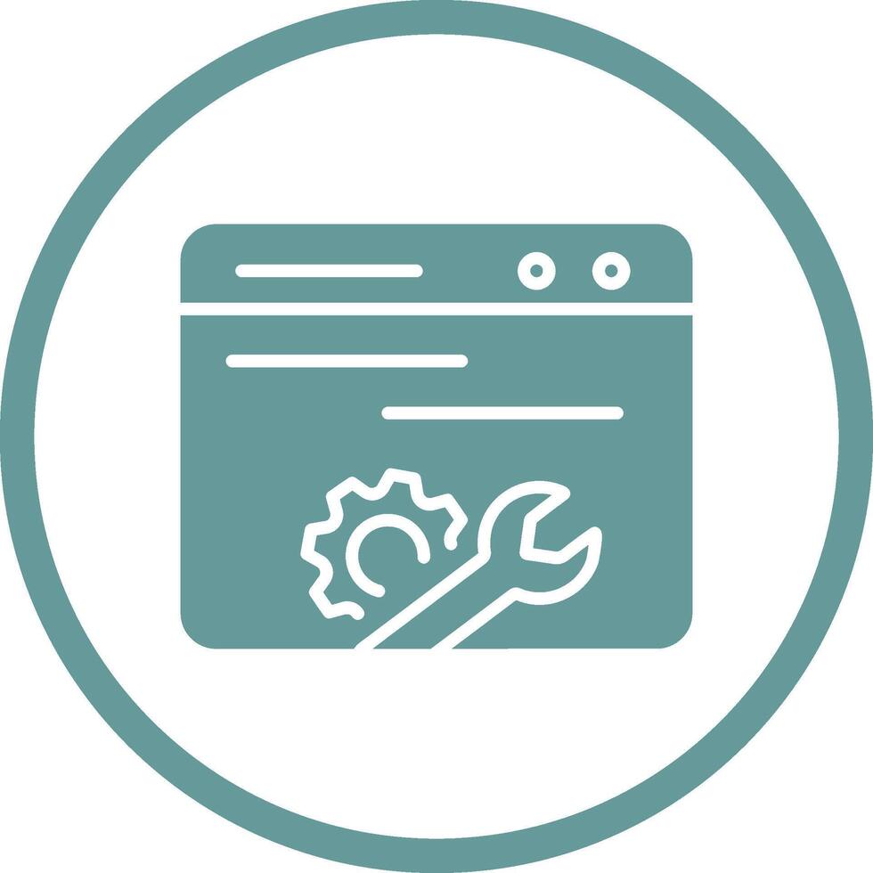 Web Maintenance Vector Icon