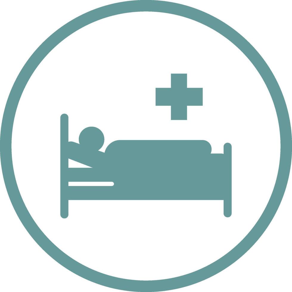 Patient Bed Vector Icon