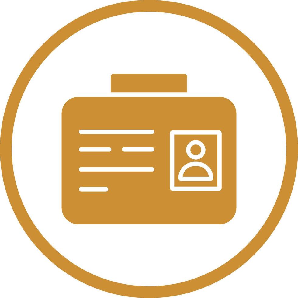 Employee ID Vector Icon