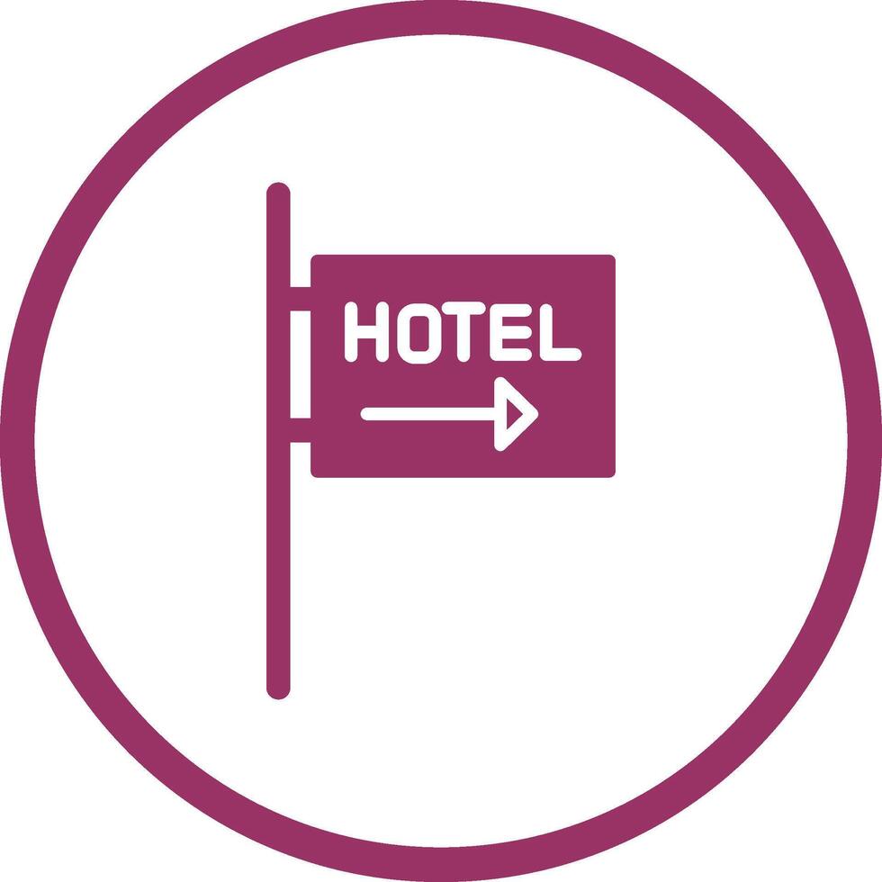 Hotel Sign Vector Icon