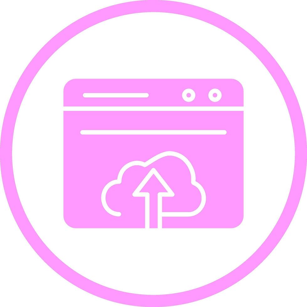Upload Web Vector Icon
