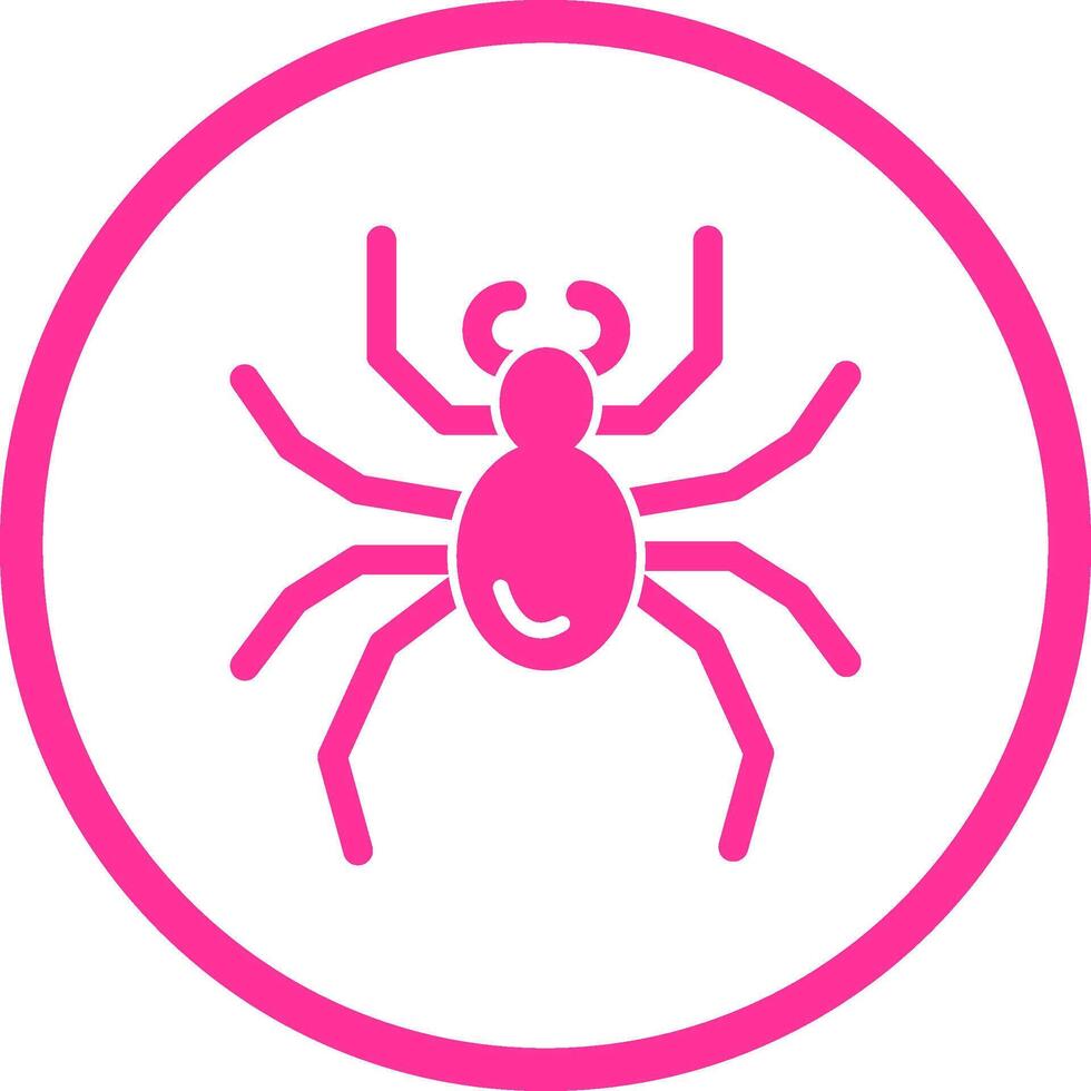 icono de vector de araña