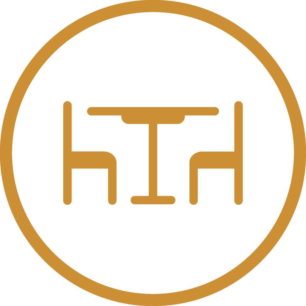 Lunch Table Vector Icon