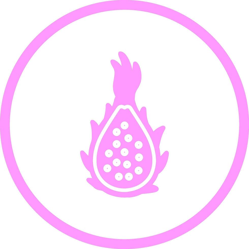 icono de vector de fruta de dragón