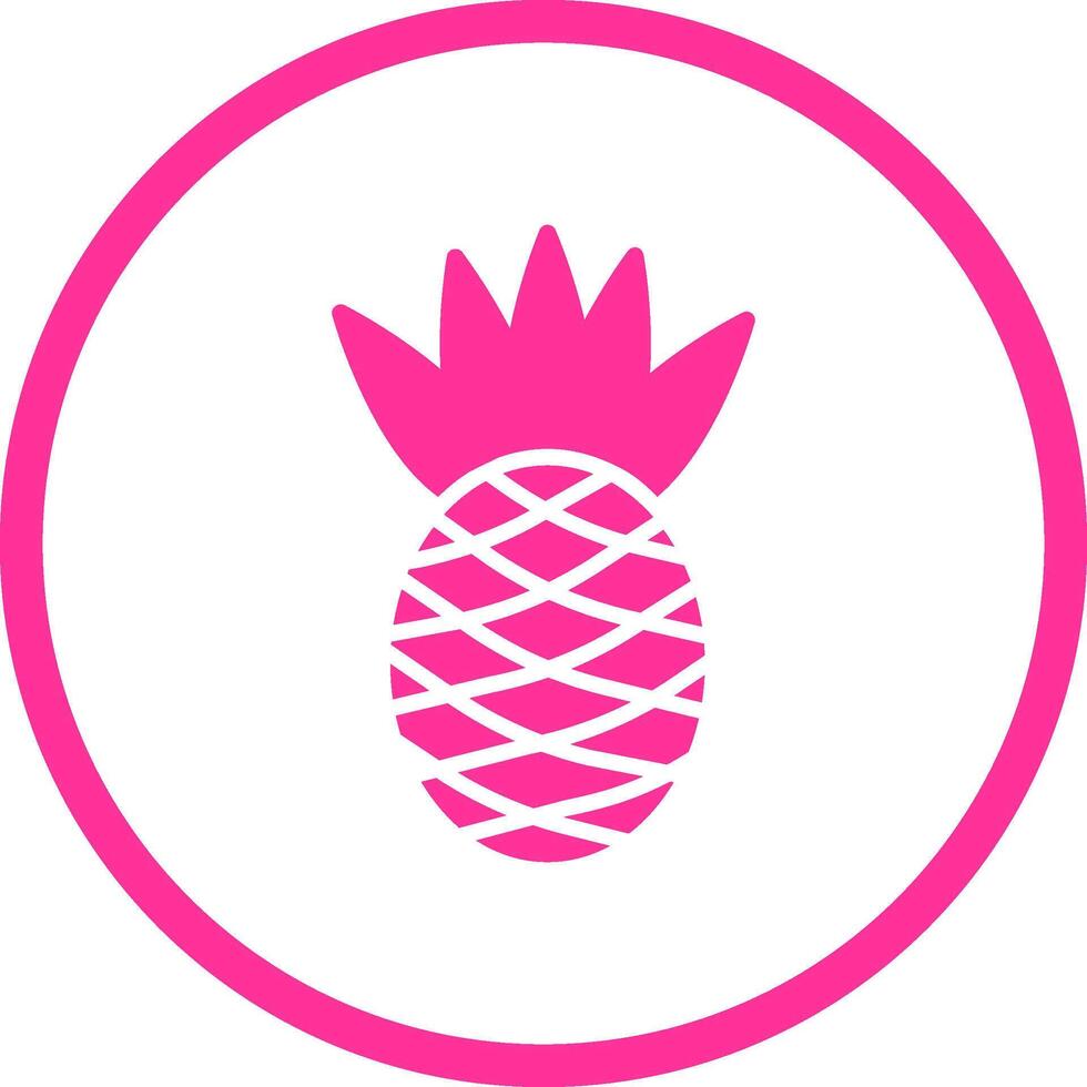 icono de vector de piña