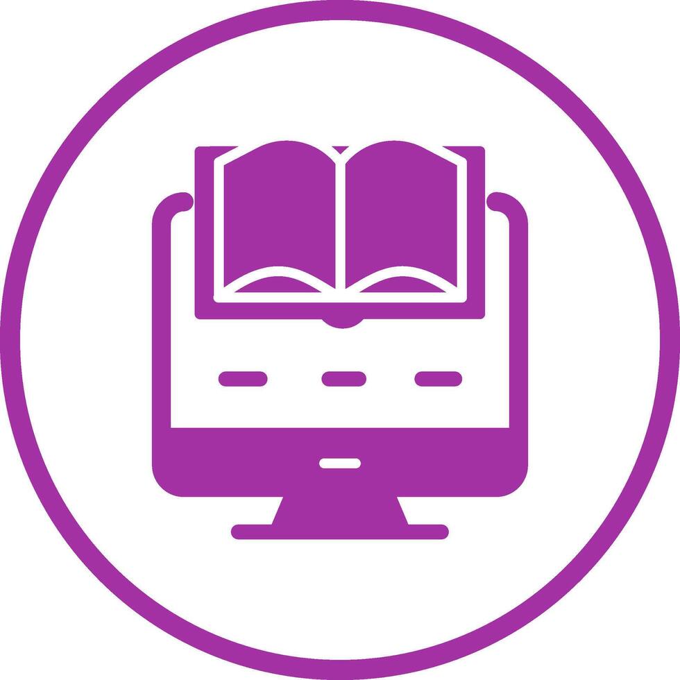 Digital Learning Vector Icon