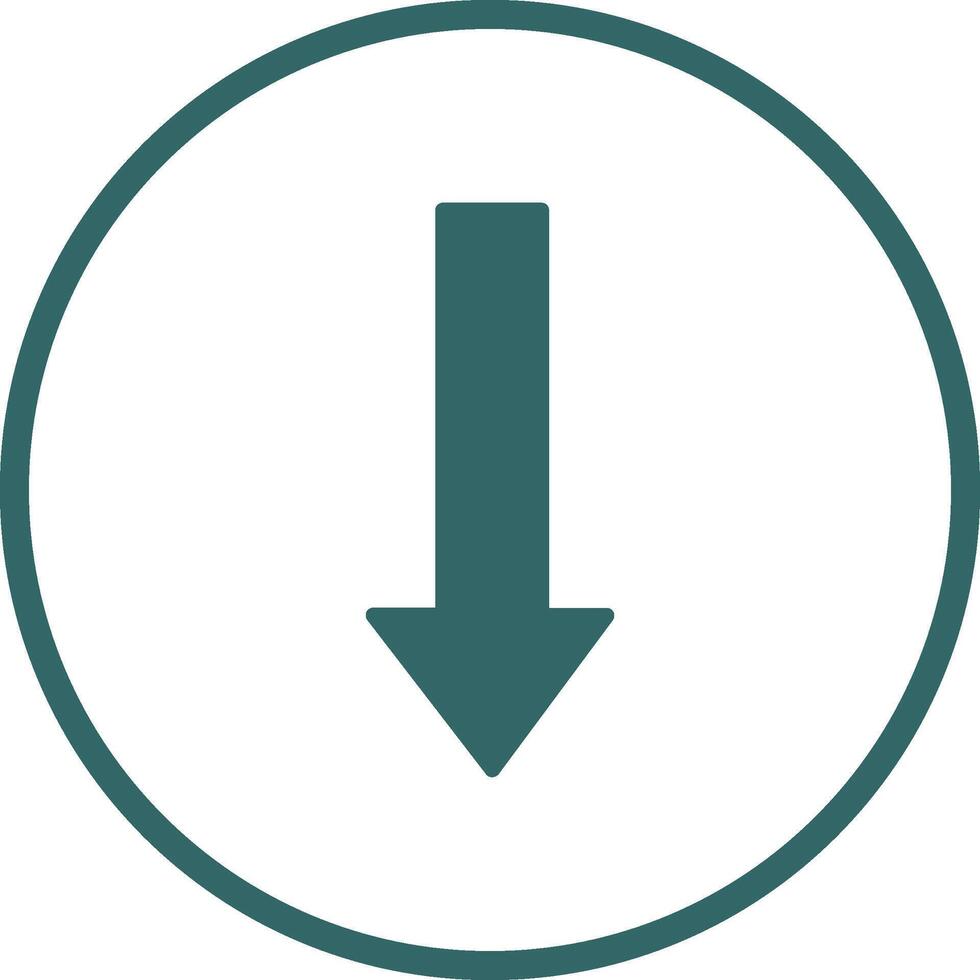 Arrow Down Vector Icon