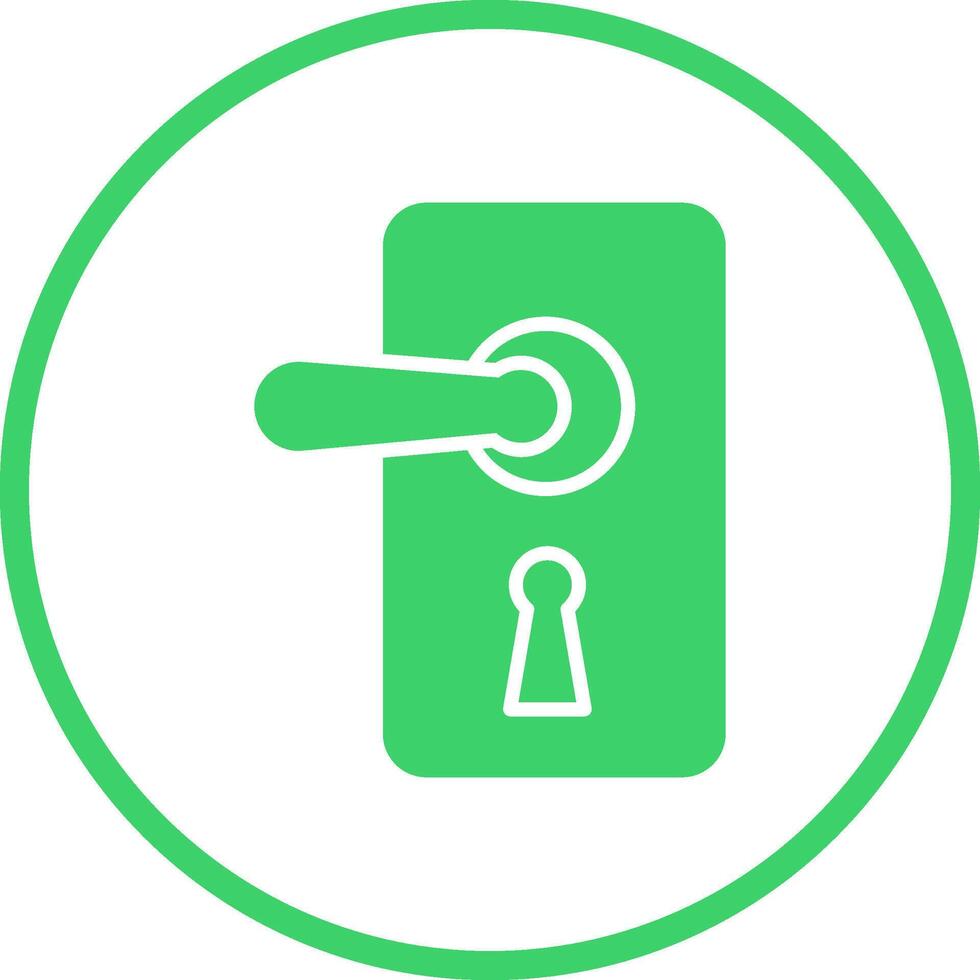 Door Lock Vector Icon