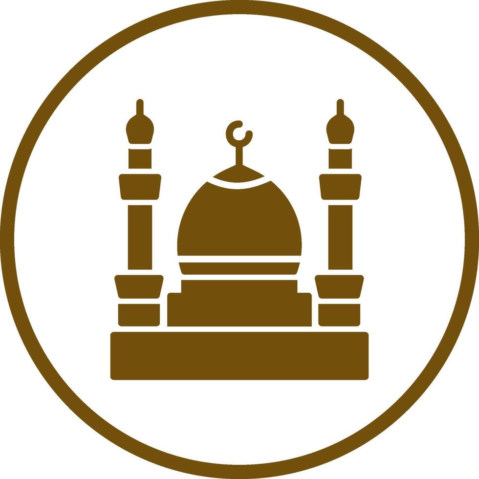 icono de vector de mezquita