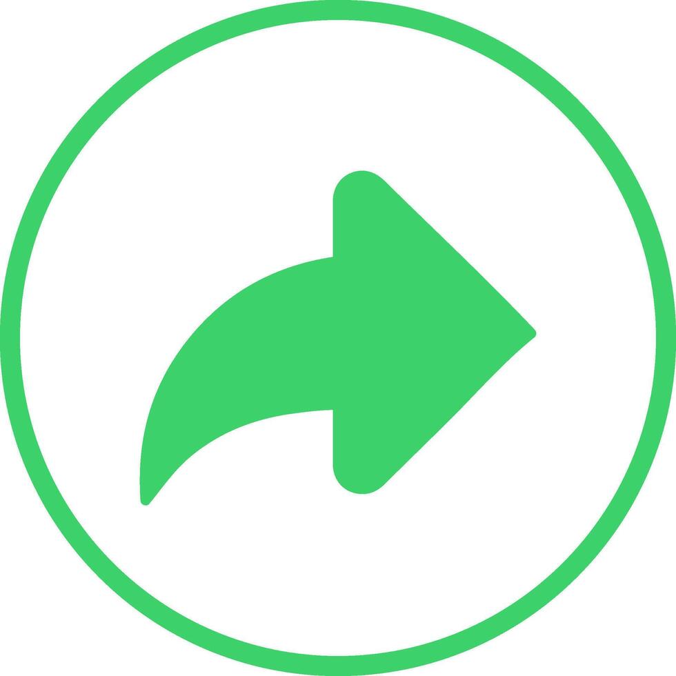 Right Back Arrow Vector Icon