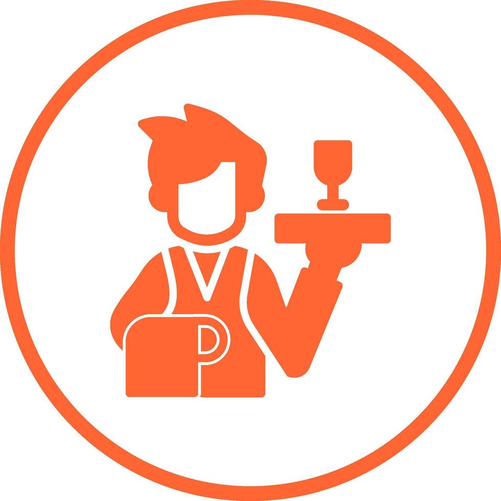 Waiter Vector Icon