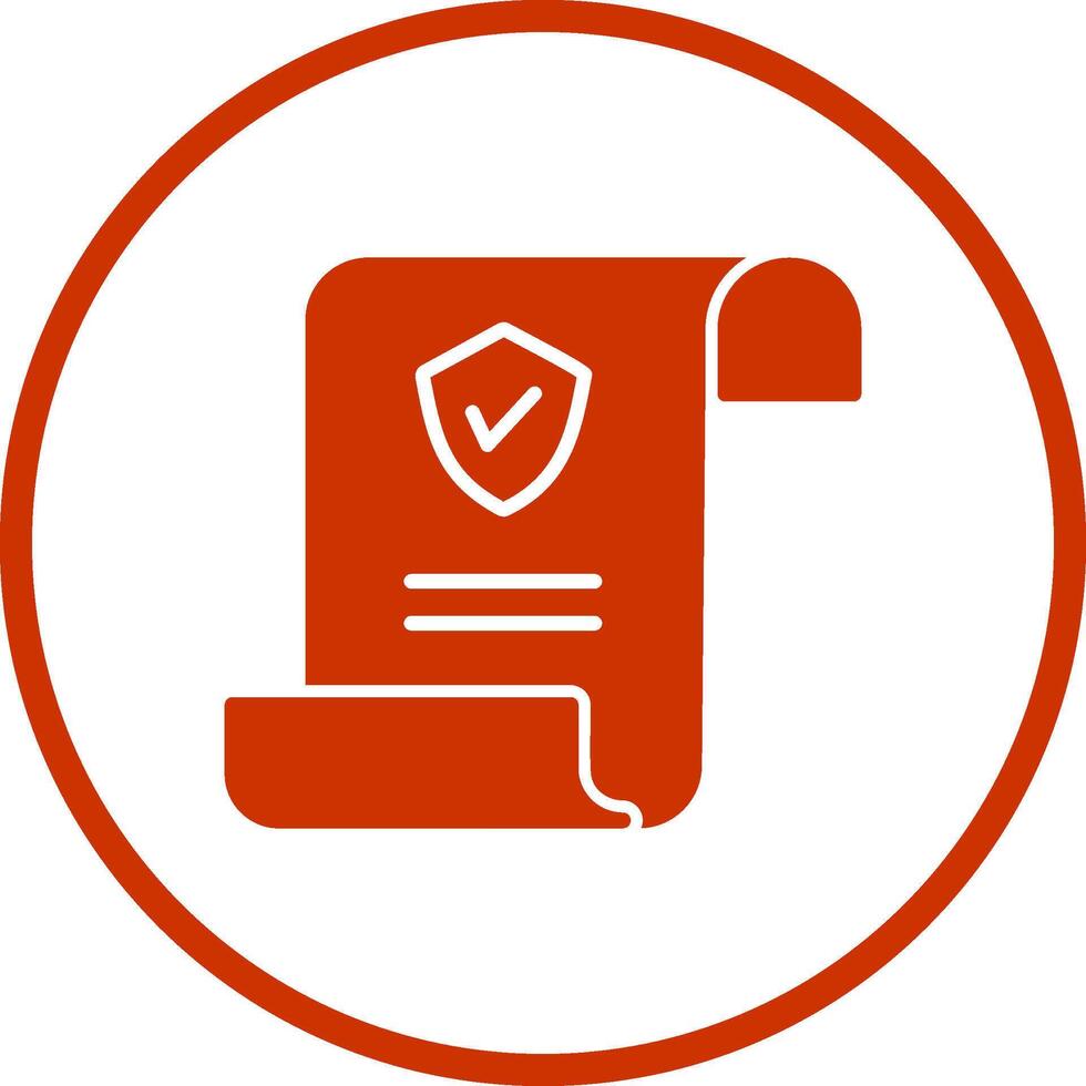 Insurance Policy Vector Icon