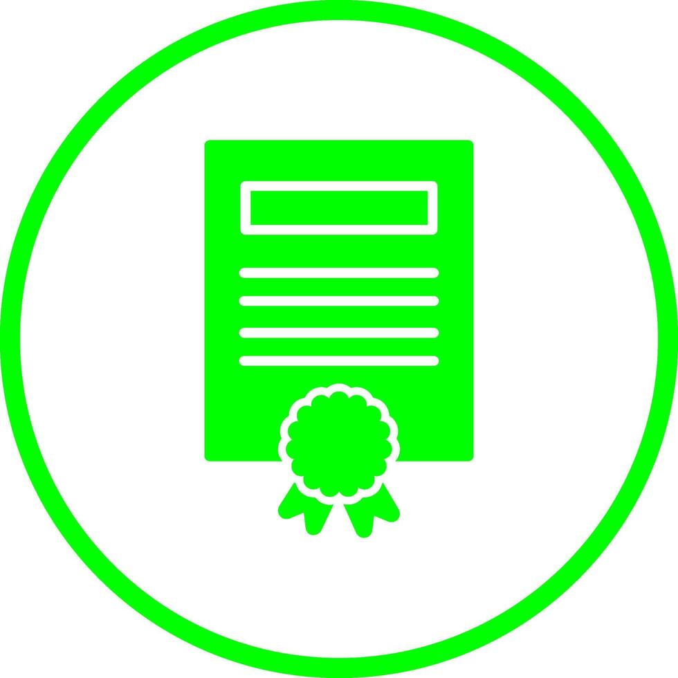 Certificate Vector Icon