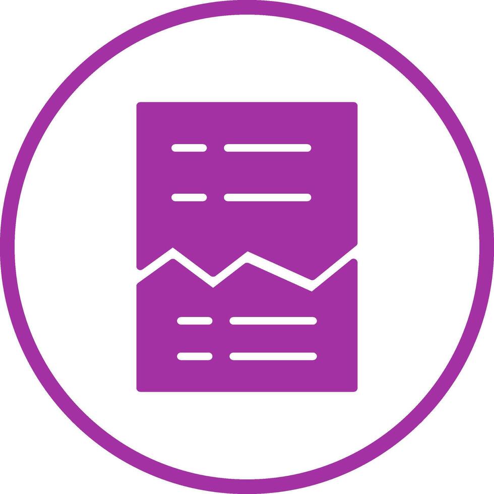 Corrupted List Vector Icon