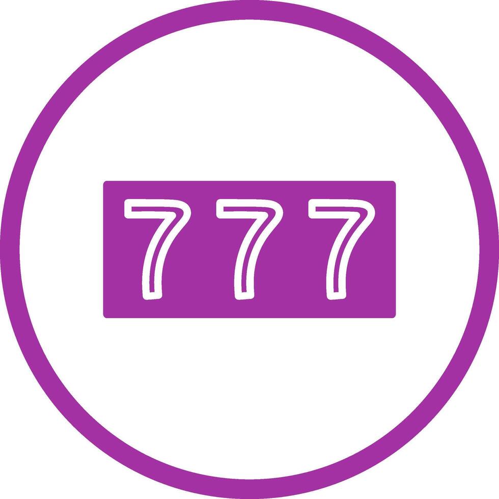 Triple Sevens Vector Icon