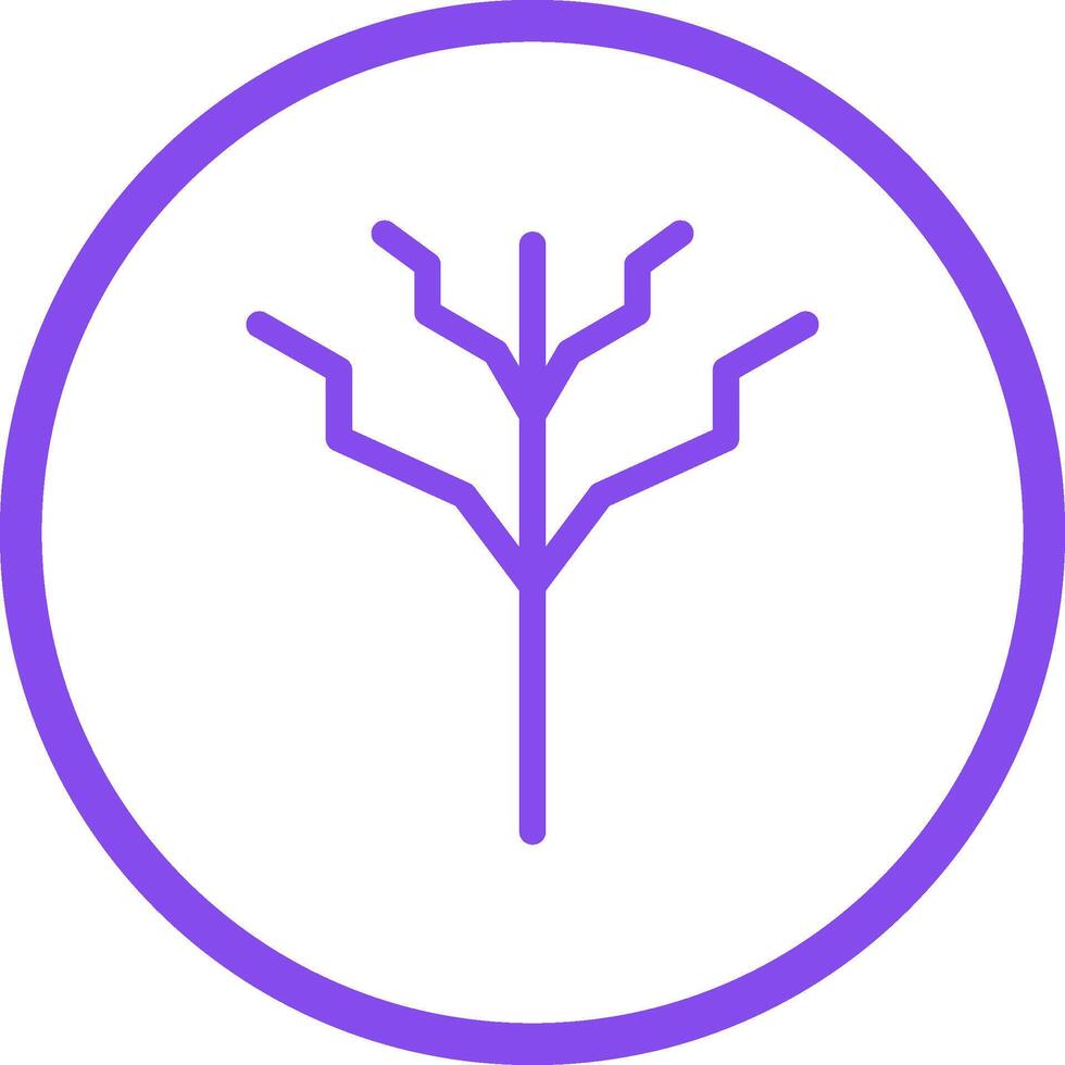 Tree with no leaves Vector Icon