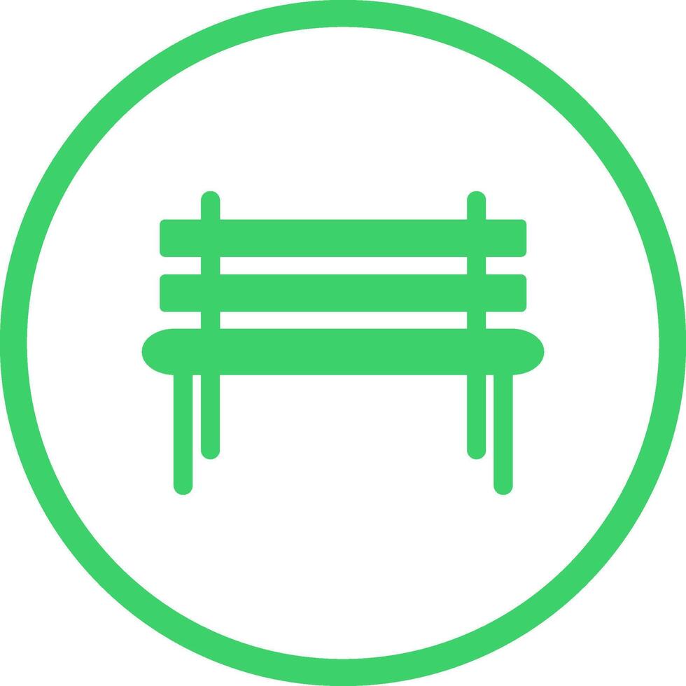 Garden Bench Vector Icon