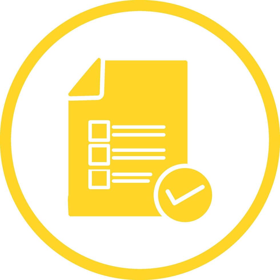 Valid Document Vector Icon