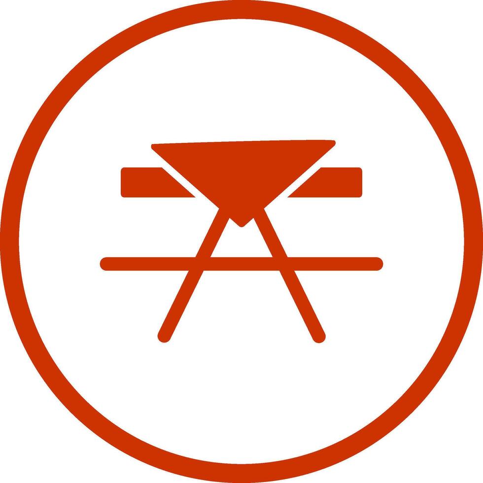 Picnic Table Vector Icon