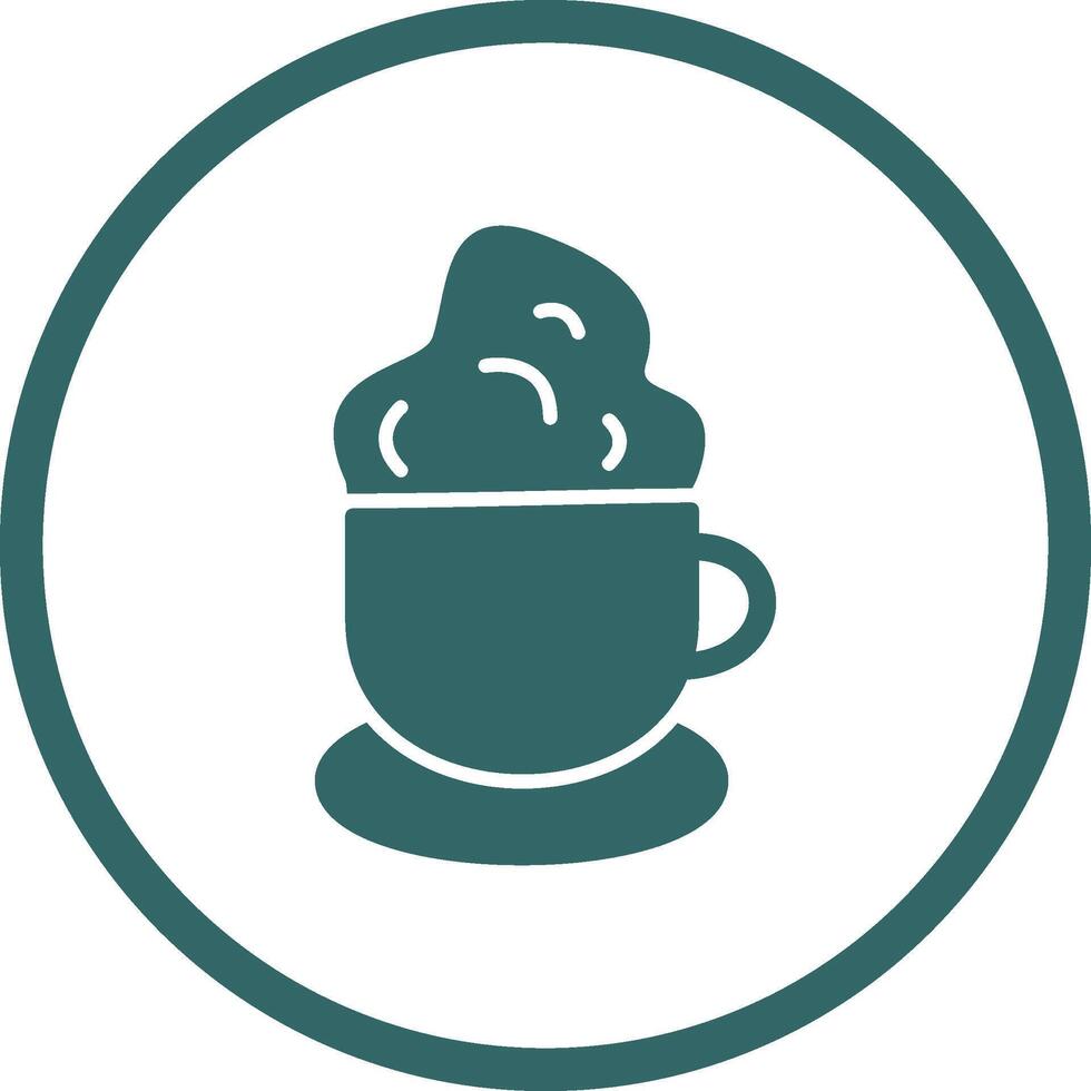 icono de vector de café cremoso