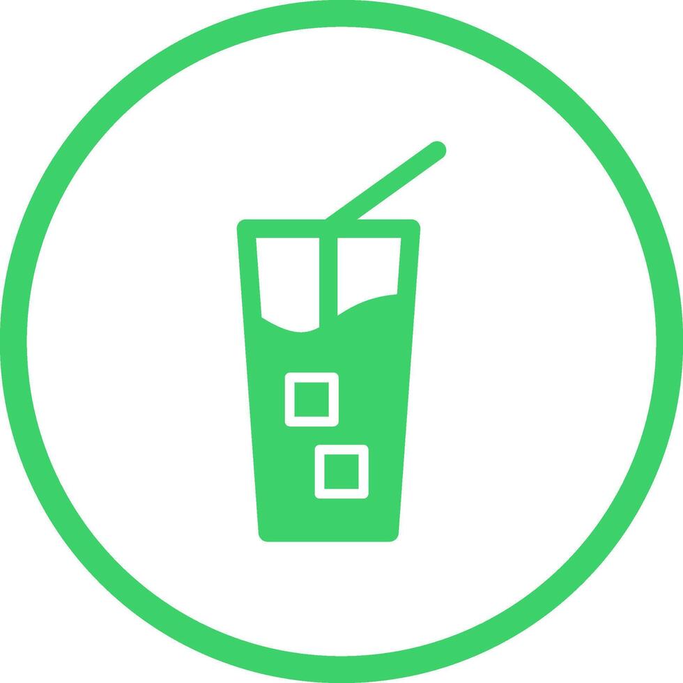 Iced Coffee Vector Icon