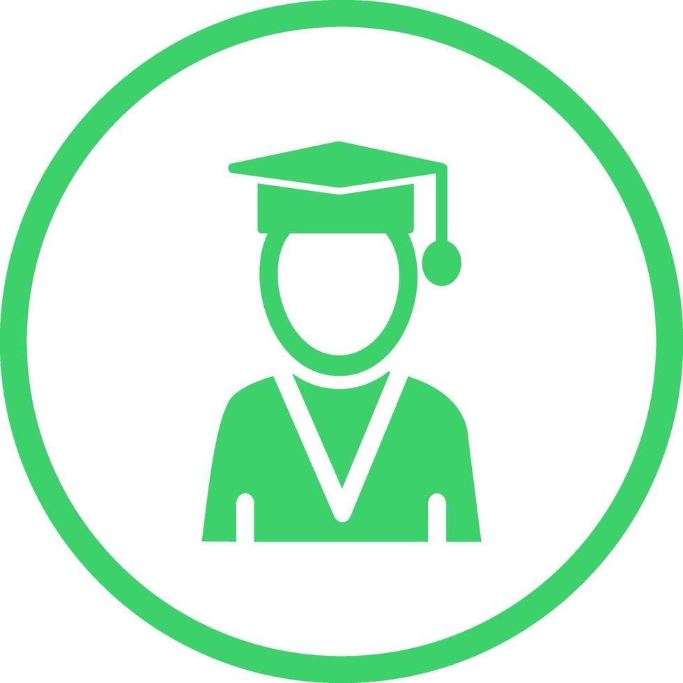 Male Graduate Vector Icon