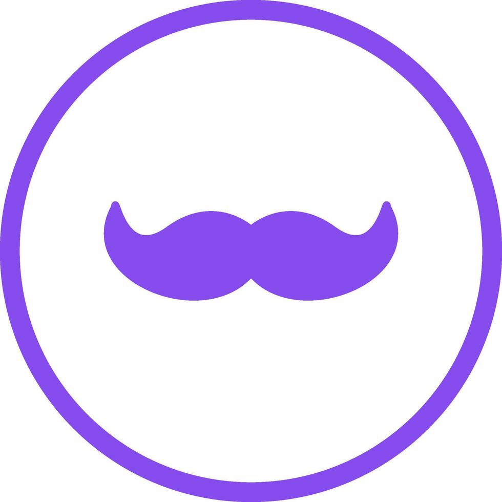 Bigote ii vector icono