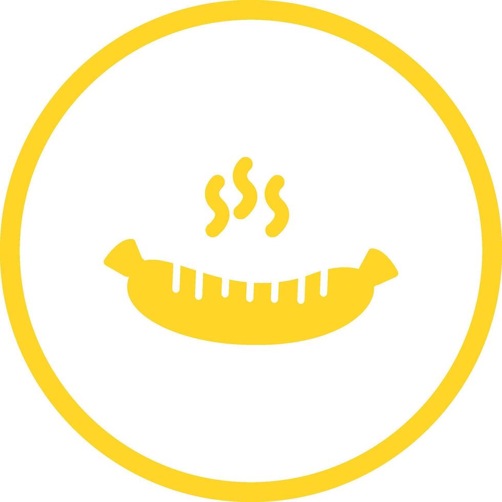 Hot Sausage Vector Icon