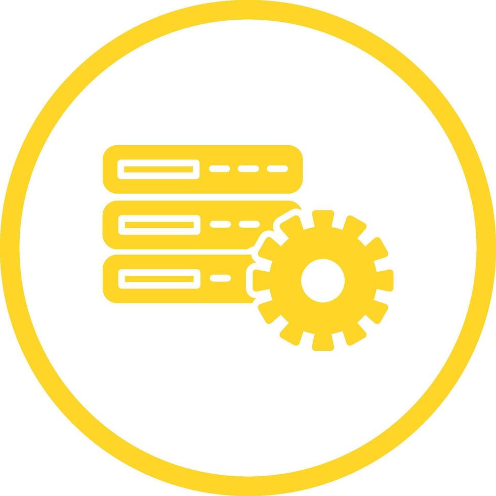 Database Setting Vector Icon
